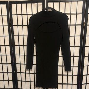 Chic Black Long Sleeve Dress